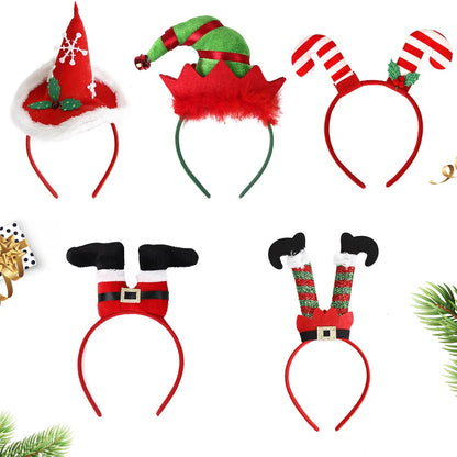 Christmas Cartoon Style Cute Exaggerated Christmas Hat Plastic Festival Street Headband