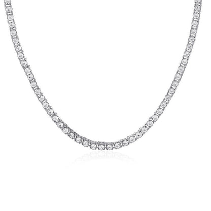 Hip-hop Minimalist Solid Color Flower Lock Metal Copper 18k Gold Plated Gold Plated Silver Plated Crystal Zircon Layered Necklaces Pendant Necklace Necklace In Bulk