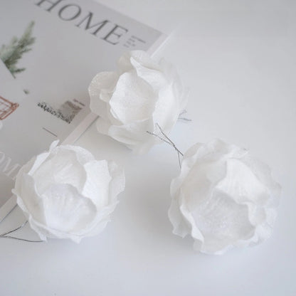 Plastic Ball Christmas Ball Petal Glitter White Foam Ball Christmas Decorations Christmas Tree Decoration Pendant