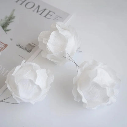 Plastic Ball Christmas Ball Petal Glitter White Foam Ball Christmas Decorations Christmas Tree Decoration Pendant