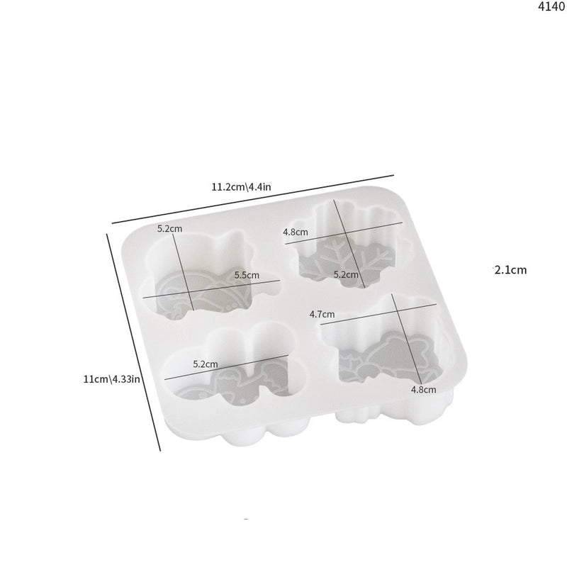 Christmas Cute Solid Color Silica Gel