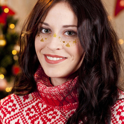 Christmas Christmas Tree Santa Claus Elk Transfer Decal Tattoos & Body Art 1 Set