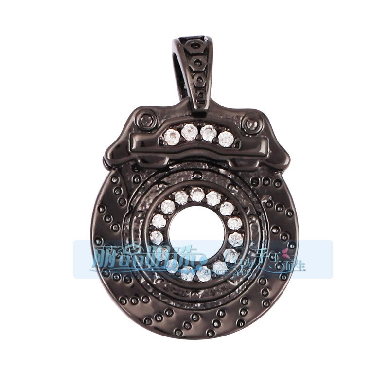 1 Piece Copper Geometric Heart Shape Snowflake Pendant Jewelry Accessories