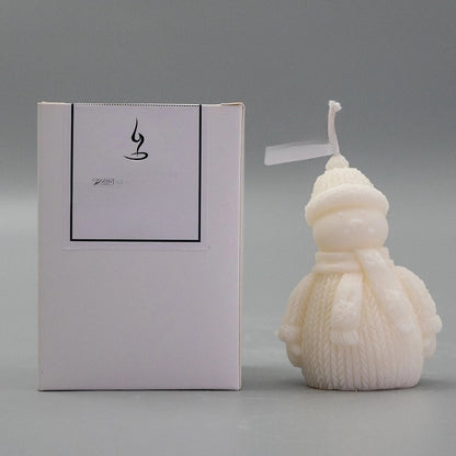 Christmas Fashion Snowman Soy Wax Daily Candle 1 Piece