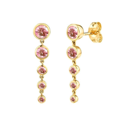 1 Pair Minimalist Classic Style Water Droplets Plating Copper Drop Earrings