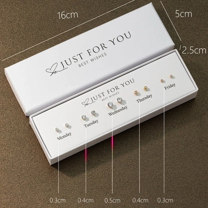 1 Set Cute Animal Sunflower Fruit Inlay Copper Artificial Pearls Zircon 14K Gold Plated Cartilage Earrings