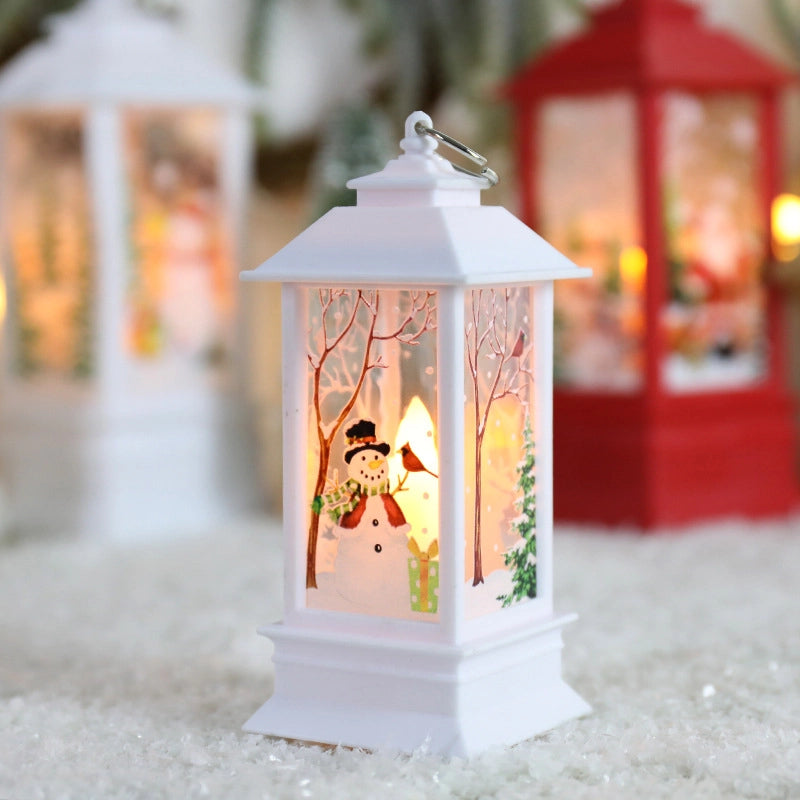 Christmas Vintage Style Christmas Tree Santa Claus Snowman Plastic Daily Festival