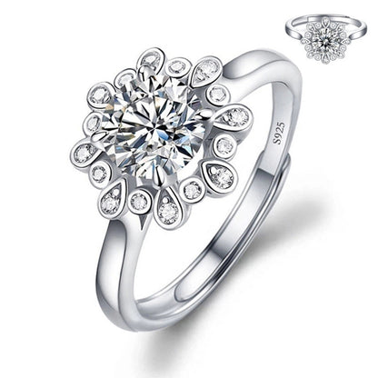 Copper Minimalist Classic Style Inlay Solid Color Zircon Rings