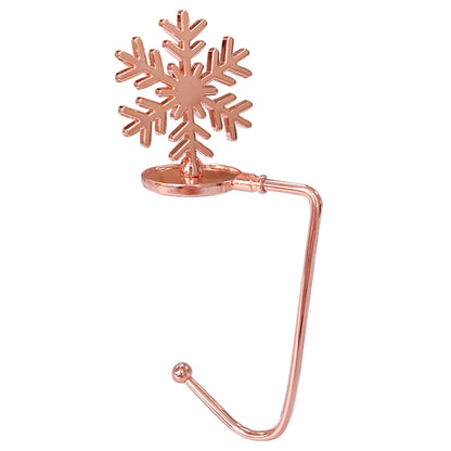 Christmas Fireplace Hook Metal Bag Hook Snowflake Christmas Stocking Hook In Stock
