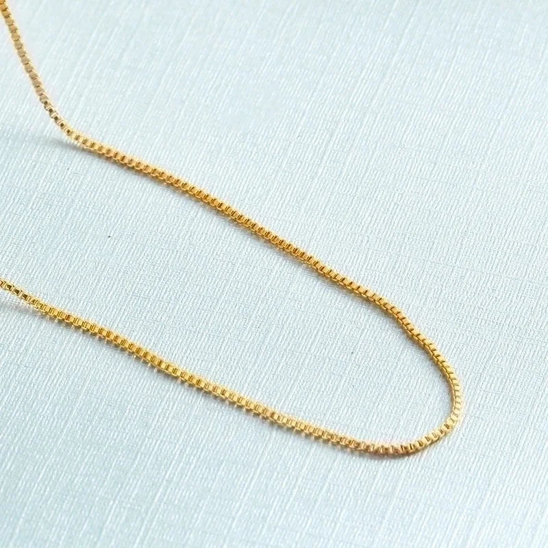 Minimalist Geometric Copper Gold Plated Necklace