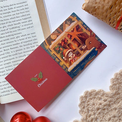 Christmas Christmas Tree Elk Christmas Festival Card