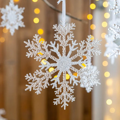 Christmas Cute Snowflake Arylic Party Hanging Ornaments