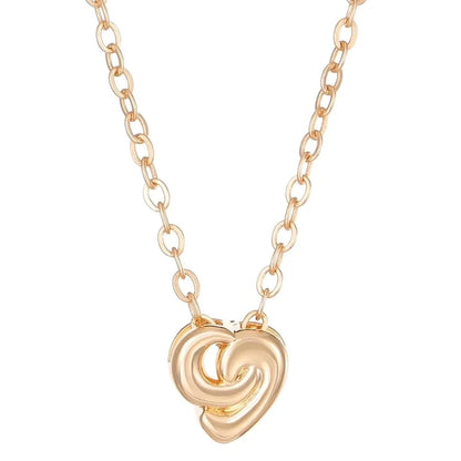 Copper Heart Shape Pendant Necklace