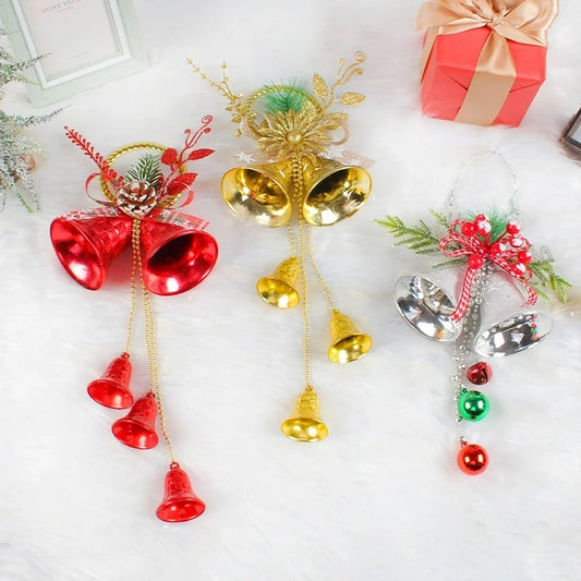 Christmas Casual Bell Plastic Party Hanging Ornaments Decorations