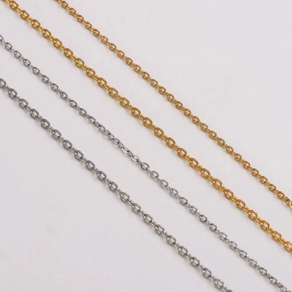 304 Stainless Steel 18K Gold Plated Minimalist Solid Color Choker