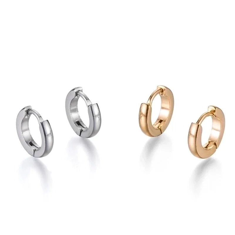 Minimalist Geometric Polishing Stainless Steel No Inlaid Stainless Steel Earrings