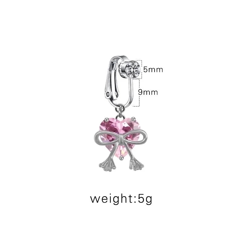 Casual Retro Minimalist Animal Starry Sky Moon Stainless Steel Alloy Copper White Gold Plated Gold Plated Rhinestones Belly Ring In Bulk