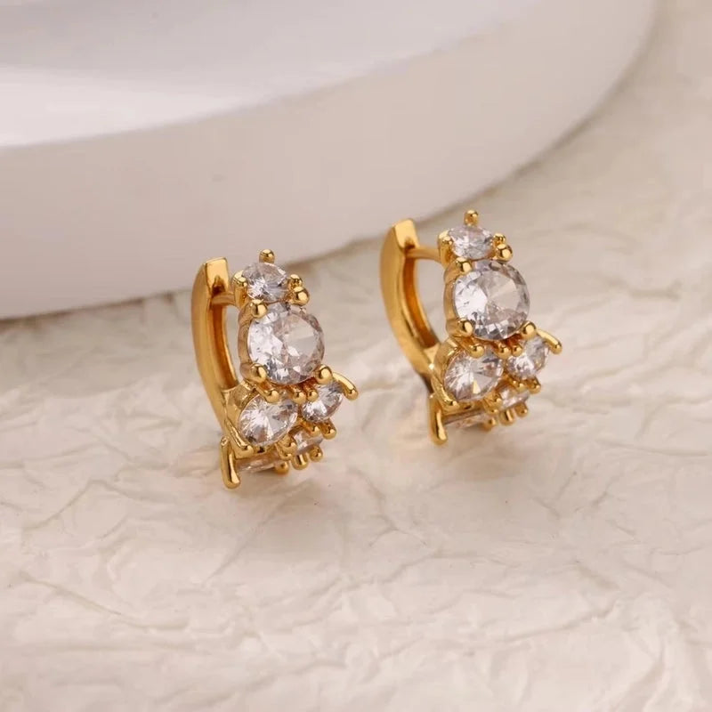 1 Pair Minimalist Geometric Heart Shape 304 Stainless Steel Earrings