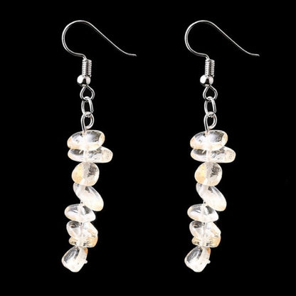 Fashion Irregular Natural Stone Handmade Drop Earrings 1 Pair