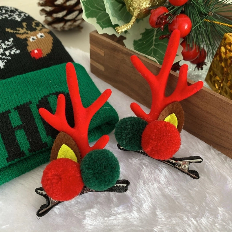 Christmas Cute Antlers Plastic Daily Hairpin