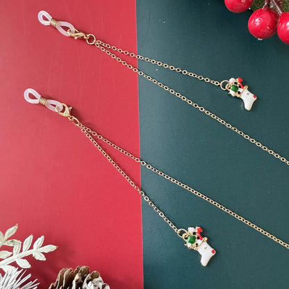 Vacation Christmas Tree Alloy Christmas Women's Glasses Chain