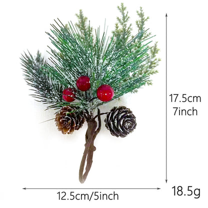 Pine Needles Pine Cones Christmas Tree Accessories Gift Box Decoration Real Flowers Christmas Decoration Desktop Ornaments Christmas