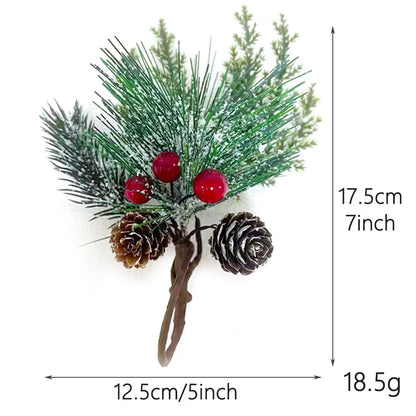 Pine Needles Pine Cones Christmas Tree Accessories Gift Box Decoration Real Flowers Christmas Decoration Desktop Ornaments Christmas