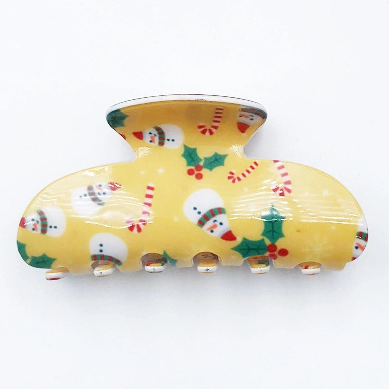 Women's Minimalist Classic Style Snowflake Plastic Resin Hair Claws