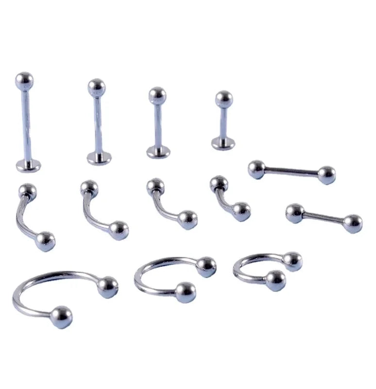 2 Pieces Ear Cartilage Rings & Studs Fashion Geometric G23 Titanium Polishing