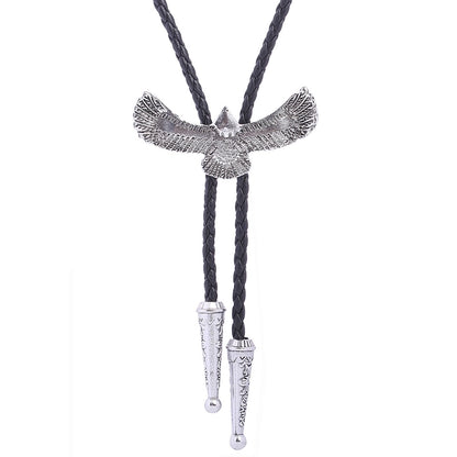 Punk Classic Style Star Cattle Skull Alloy Leather Rope Halloween Unisex Bolo Ties