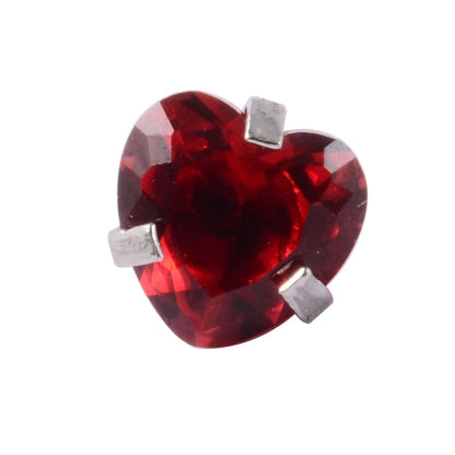 Stainless Steel Heart Labret Round Zircon Stud Earrings With Diamond XINGX Labret Lip Ring 2-5mm Zircon Earrings Accessories