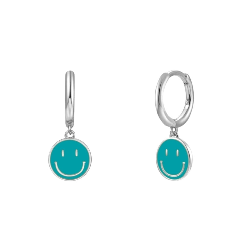 1 Pair Modern Style Classic Style Heart Shape Smile Face Copper Drop Earrings Ear Cuffs Earrings