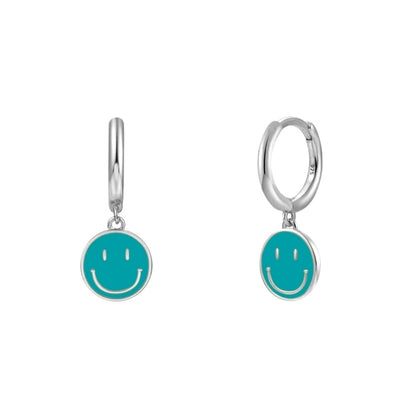 1 Pair Modern Style Classic Style Heart Shape Smile Face Copper Drop Earrings Ear Cuffs Earrings