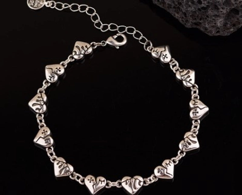 Minimalist Heart Shape Copper Plating Bracelets