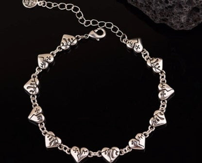 Minimalist Heart Shape Copper Plating Bracelets