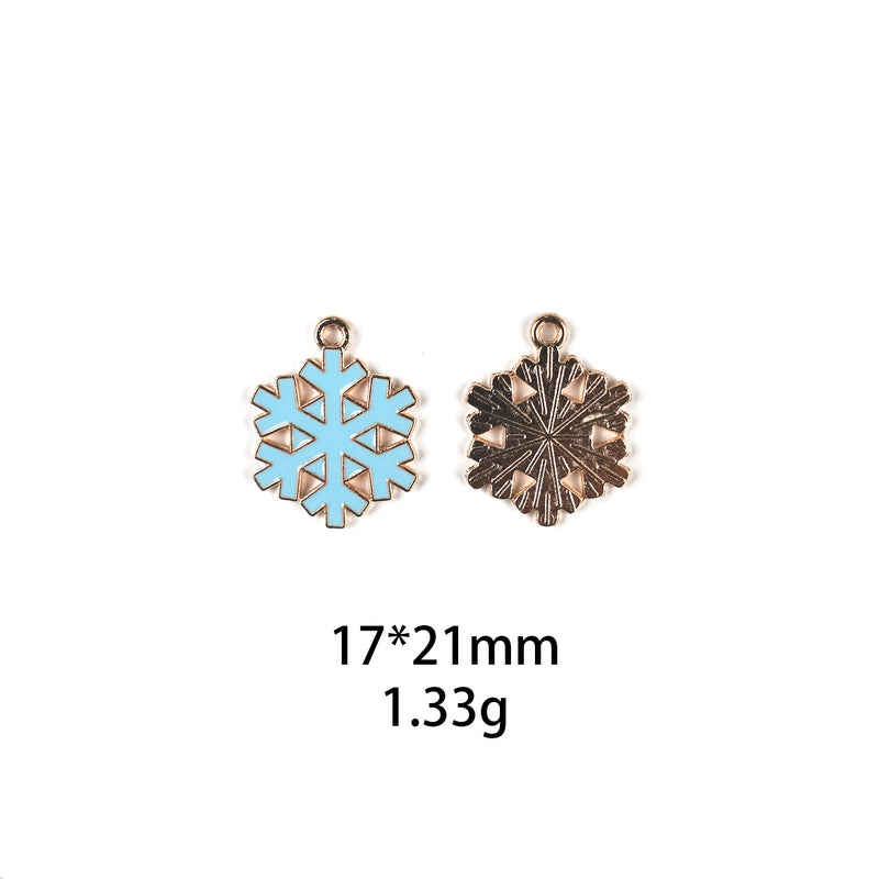 10 PCS/Package Zinc Alloy Christmas Hat Christmas Socks Pendant Jewelry Accessories