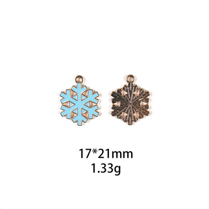 10 PCS/Package Zinc Alloy Christmas Hat Christmas Socks Pendant Jewelry Accessories