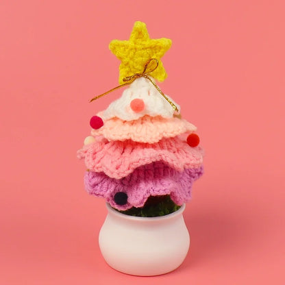 Christmas Pastoral Christmas Tree Plastic Yarn Party Ornaments