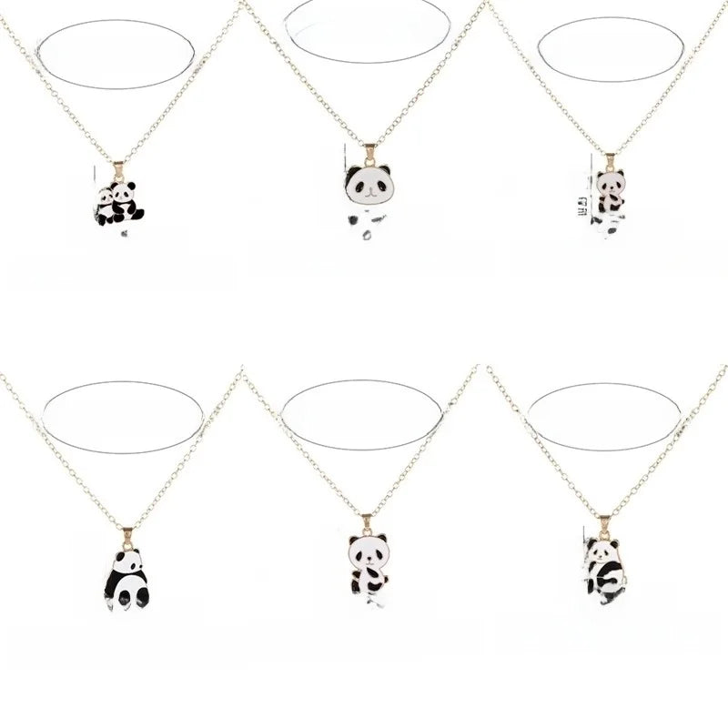 Cartoon Style Cute Panda K Gold Plated 201 Stainless Steel Zinc Alloy Pendant Necklace