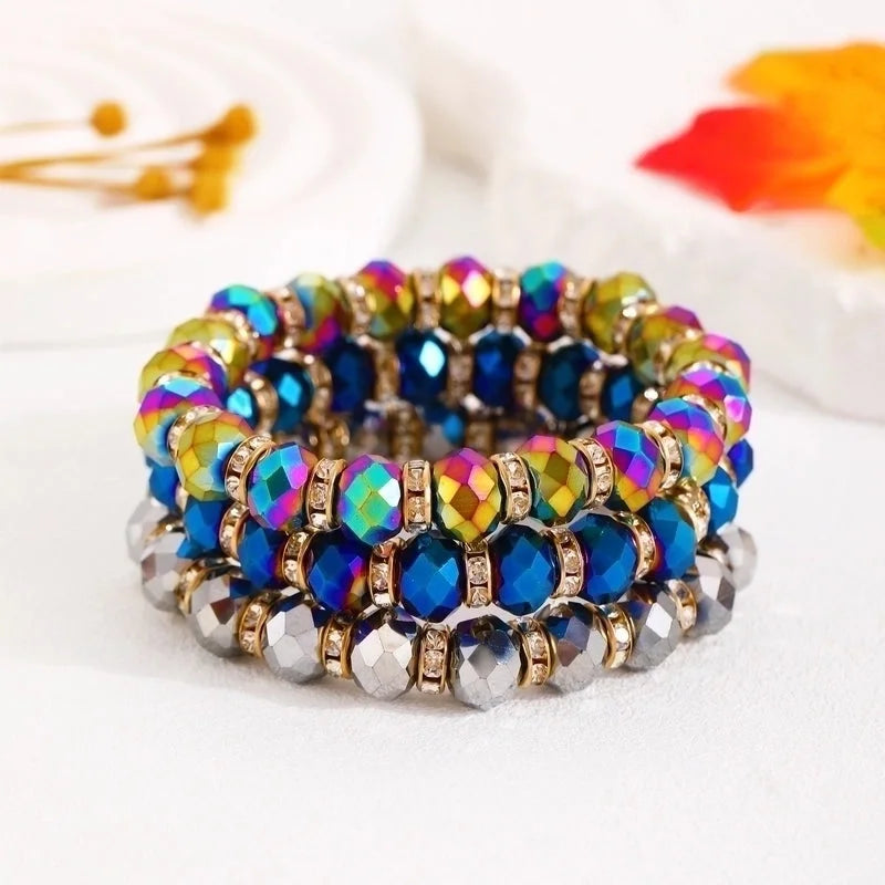 Crystal Geometric Bracelets