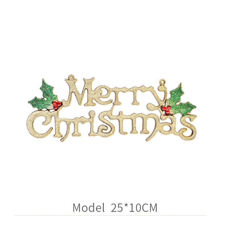 Cross-border Christmas Decorations Christmas Tree Pendant Snowflake Hanging Ball Pine Cone Gift Bag Christmas Old Man Small Drum Butterfly