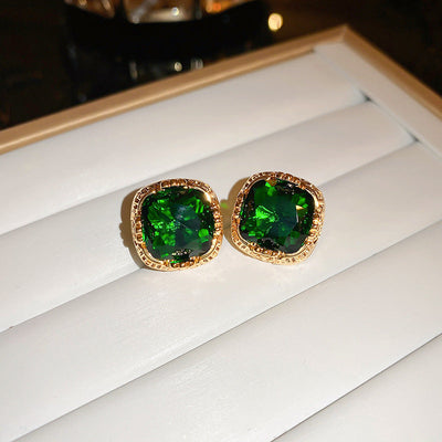2 Pieces Mid-century Modern Round Geometric Copper Electroplating Earrings