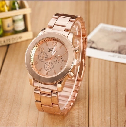 Fashion Solid Color Buckle Quartz Women's Watches