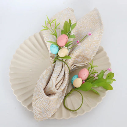 2 Pieces Can Be Matched With Christmas Decoration Pine Needle Napkin Rings For Hotel And Home Use Napkin Holders