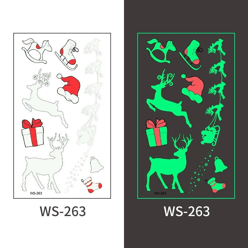 Christmas Santa Claus Transfer Stickers Tattoos & Body Art 1 Piece