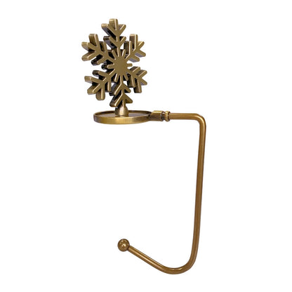 Christmas Fireplace Hook Metal Bag Hook Snowflake Christmas Stocking Hook In Stock