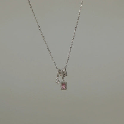 Sweet Commute Sunflower Heart Shape 304 Stainless Steel Zircon 16K Gold Plated 18K Gold Plated Stainless Steel Necklaces