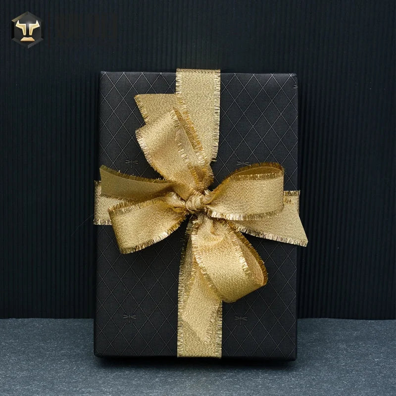 Yao Ming Ribbon Baking High-end Gift Box Packaging Satin Ribbon Christmas Decorative Ribbon Packaging Honeycule Onion Edge Ribbon