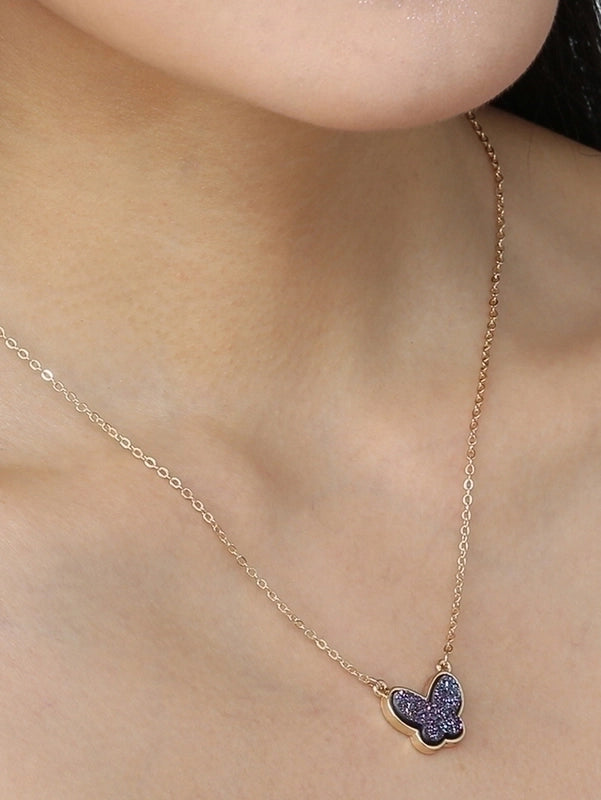 Copper Hip-Hop Retro Polishing Solid Color Snake Necklace