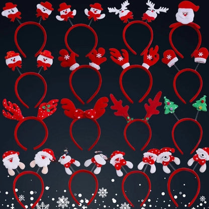 Christmas Hairband Old Man Snowman Elk Horn Headband Christmas Decorations Children Party Headdress